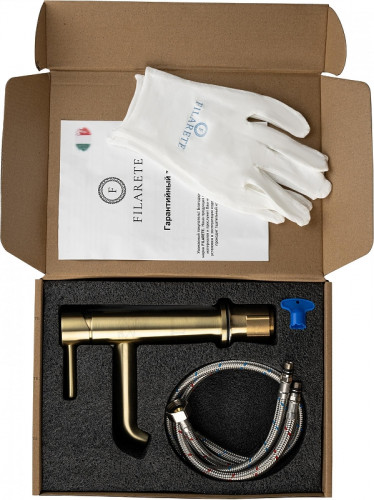 Смеситель для раковины FILARETE Roun FL5020MG цвет Золото матовое