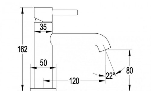 Смеситель для раковины FILARETE Roun FL5020MG цвет Золото матовое