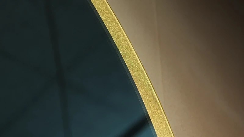 Зеркало Art&Max Sanremo 77 AM-San-770-DS-F-Gold с подсветкой цвет Золото с бесконтактным выключателем
