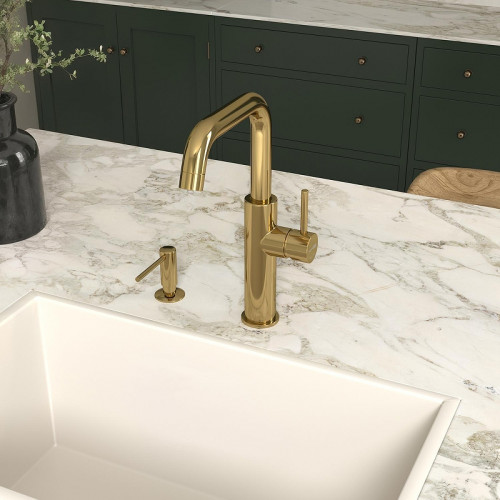 Смеситель для кухни WasserKRAFT A8577 цвет Золото глянцевое