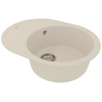 Кухонная мойка Lemark Lacha 620 9910054 Шампань искусственный камень (литьевой мрамор) встраиваемый