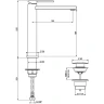 Смеситель для раковины Gattoni Color 8046/80C0 Хром