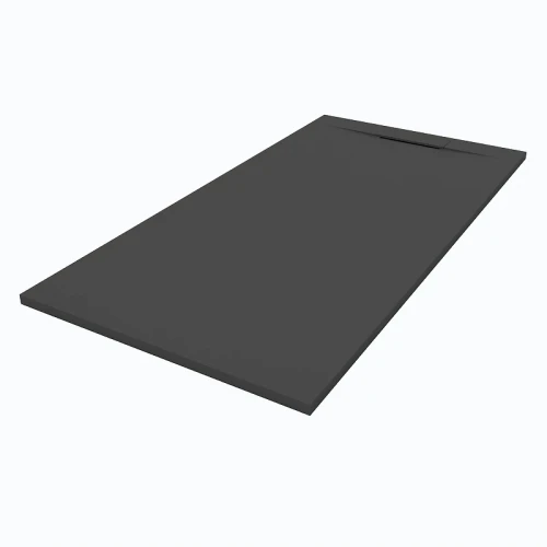 Душевой поддон из искусственного камня Starohome Nordic 140х80 19395036 цвет Черный матовый