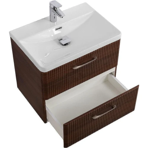 Тумба с раковиной BelBagno Due 50 DUE-500-2C-SO-NOCE-P+50 BB-8076-3-50 подвесная Noce