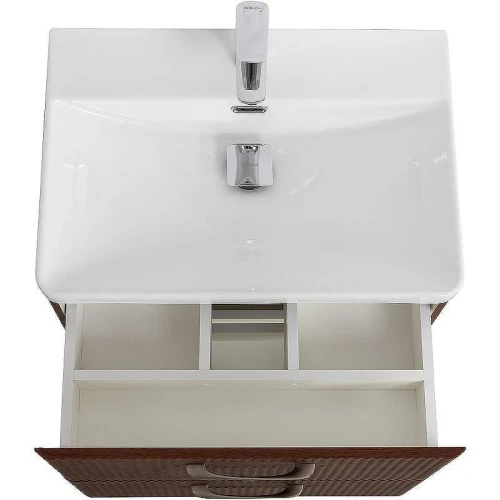 Тумба с раковиной BelBagno Due 50 DUE-500-2C-SO-NOCE-P+50 BB-8076-3-50 подвесная Noce