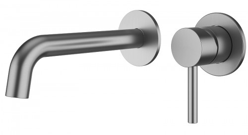 Смеситель для раковины Knotlor Eclipse SS-25 цвет Матовая сталь