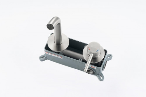 Смеситель для раковины Knotlor Eclipse SS-25 цвет Матовая сталь