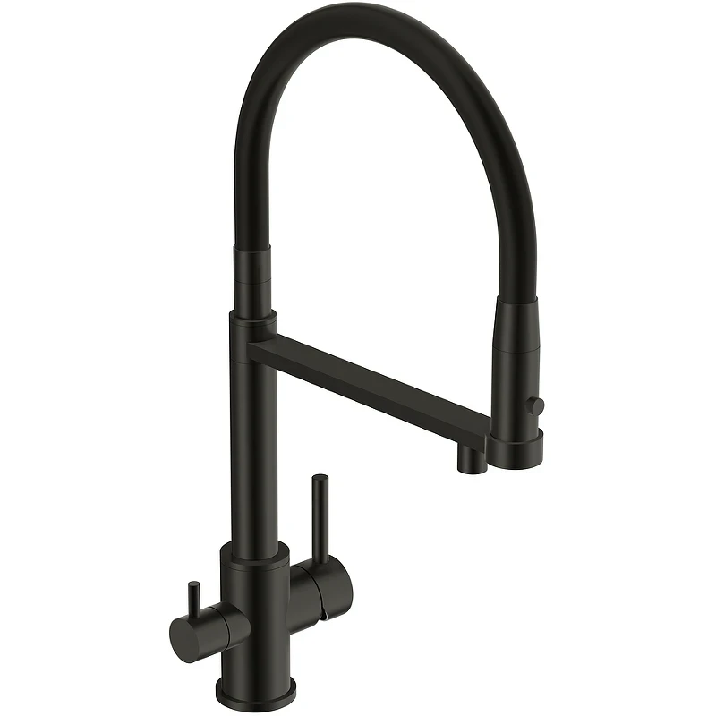Смеситель для кухни Cersanit Zen 68250 Черный матовый