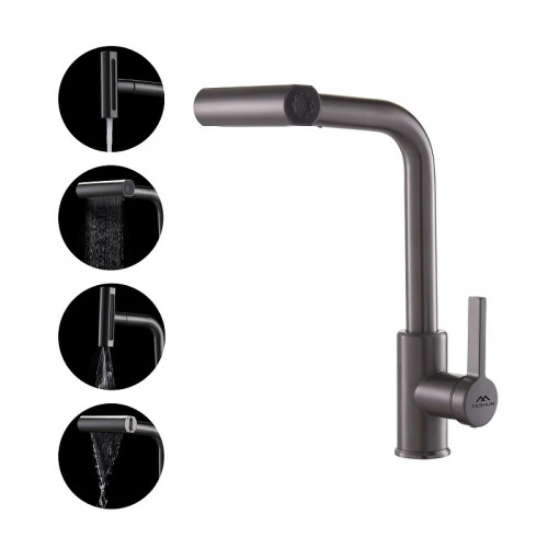 Смеситель для кухни Fashun A56131-17 цвет Графит