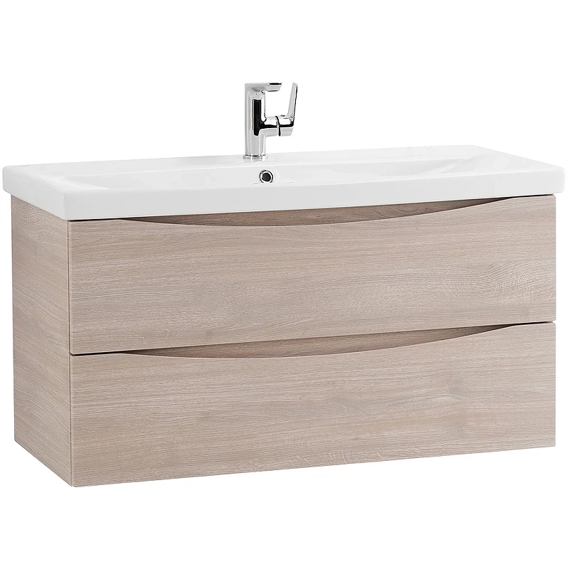 Тумба под раковину BelBagno Marino-Cer 80 MARINO-CER-800-2C-SO-RG-P подвесная Rovere Grigio МДФ / ЛДСП
