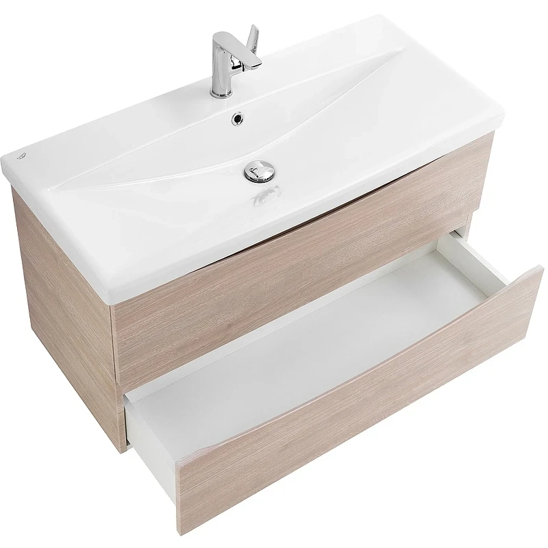 Тумба под раковину BelBagno Marino-Cer 80 MARINO-CER-800-2C-SO-RG-P подвесная Rovere Grigio МДФ / ЛДСП