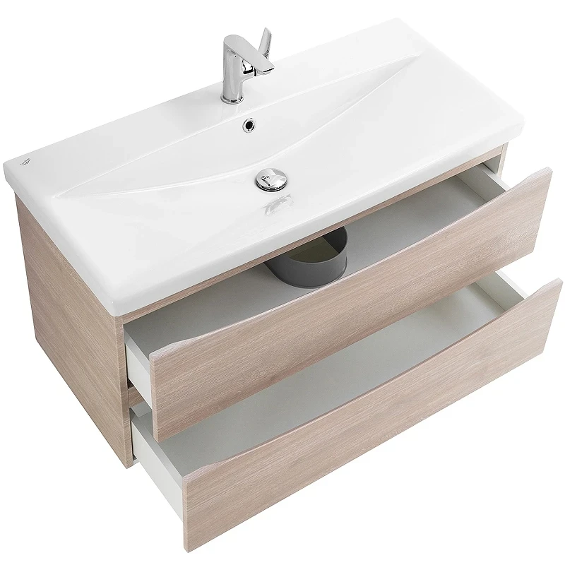Тумба под раковину BelBagno Marino-Cer 80 MARINO-CER-800-2C-SO-RG-P подвесная Rovere Grigio МДФ / ЛДСП