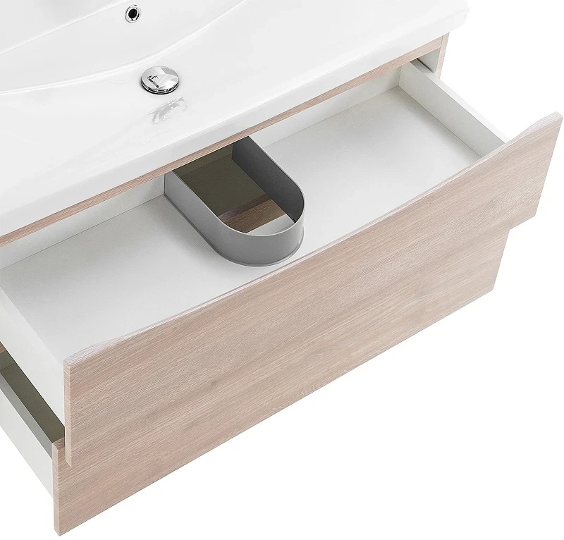 Тумба под раковину BelBagno Marino-Cer 80 MARINO-CER-800-2C-SO-RG-P подвесная Rovere Grigio МДФ / ЛДСП