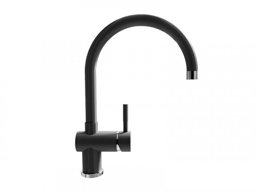 Смеситель для кухни Ulgran Steel US-021-003 цвет Вороненая сталь