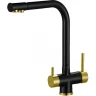 Смеситель для кухни ZorG Sanitary ZR 348 YF BLACK BRONZE Черный Бронза