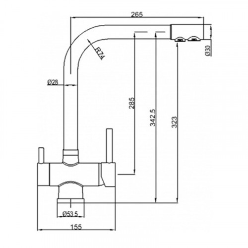 Смеситель для кухни ZorG Sanitary ZR 348 YF BLACK BRONZE Черный Бронза
