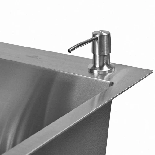 Кухонная мойка Wisent 60 WS36050/WGER013/W405A/W302644/W4998-4 со смесителем цвет Сатин
