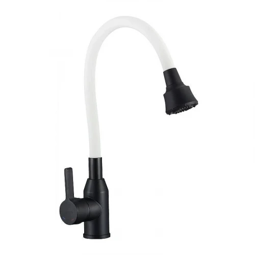Смеситель для кухни Fmark FS8266H-02 цвет Черный Белый
