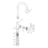 Смеситель для кухни Fmark FS8266H-02 цвет Черный Белый