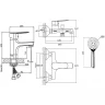Комплект смесителей Orange Loop M26-311b Черный