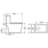 Унитаз компакт Vincea Hope VT2B-201 без бачка и сиденьем Микролифт фарфор напольный