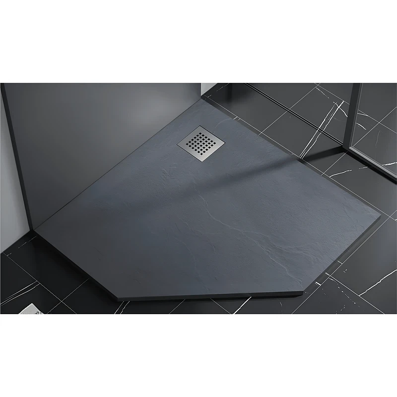 Душевой поддон из искусственного камня RGW Stone Tray 90x90 14155099-02-11 цвет Графит Серый
