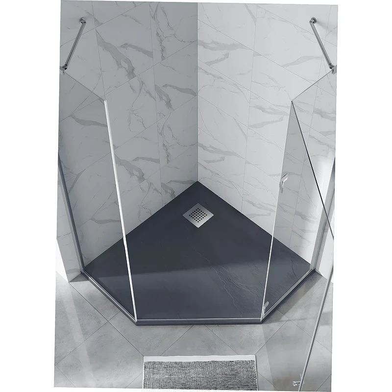 Душевой поддон из искусственного камня RGW Stone Tray 90x90 14155099-02-11 цвет Графит Серый