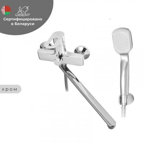 Смеситель для ванны Wisent WP22240 универсальный цвет Хром