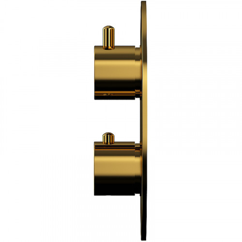 Смеситель для ванны Whitecross Y gold YSET10TOPGL с термостатом Золото латунь встраиваемый