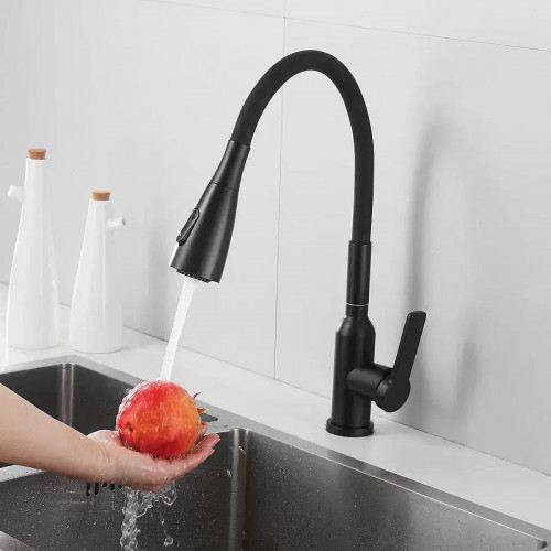 Смеситель для кухни Shevanik S843H-3 цвет Черный