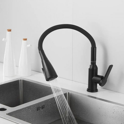 Смеситель для кухни Shevanik S843H-3 цвет Черный