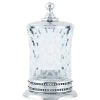 Стакан для ватных дисков Boheme Brillante 10444 Хром