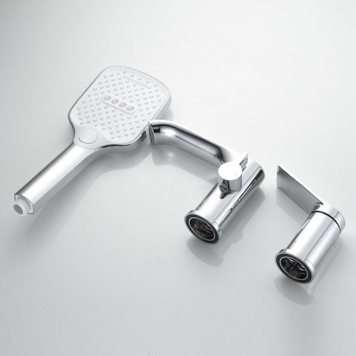 Смеситель на борт ванны Shevanik S41 S4112 цвет Хром