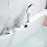 Смеситель на борт ванны Shevanik S41 S4112 цвет Хром
