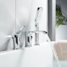 Смеситель на борт ванны Shevanik S41 S4112 цвет Хром