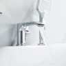 Смеситель на борт ванны Shevanik S41 S4112 цвет Хром