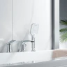 Смеситель на борт ванны Shevanik S41 S4112 цвет Хром