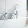Смеситель на борт ванны Shevanik S41 S4112 цвет Хром