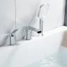 Смеситель на борт ванны Shevanik S41 S4112 цвет Хром