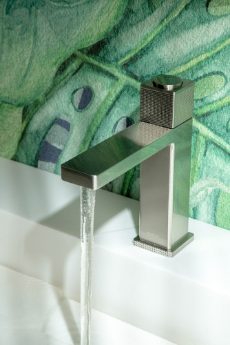 Смеситель для раковины Boheme Quad 159-NB Никель латунь