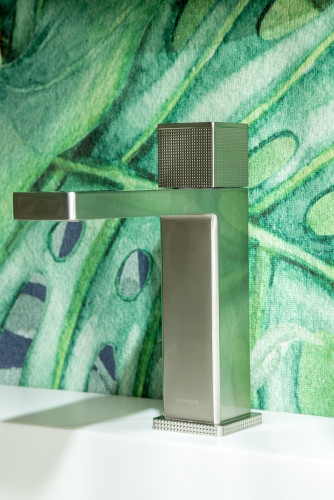 Смеситель для раковины Boheme Quad 159-NB Никель латунь