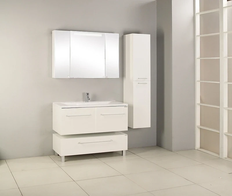 Тумба Aquaton Мадрид 120 М 1A168803MA010 Белая МДФ / ЛДСП