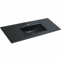 Раковина Vincea 120 VBS-13120MB Черная матовая фарфор полувстраиваемая