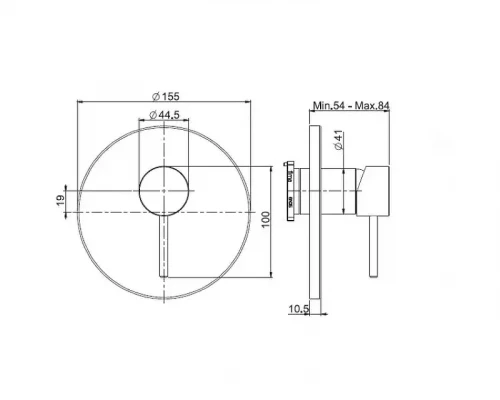 Смеситель для душа Fima Carlo Frattini Spillo Up F3039X1SN цвет Никель брашированный/шлифованный