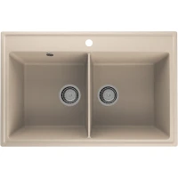 Кухонная мойка Ulgran Quartz Ruma 780-03 Десерт искусственный камень (литьевой мрамор) встраиваемый