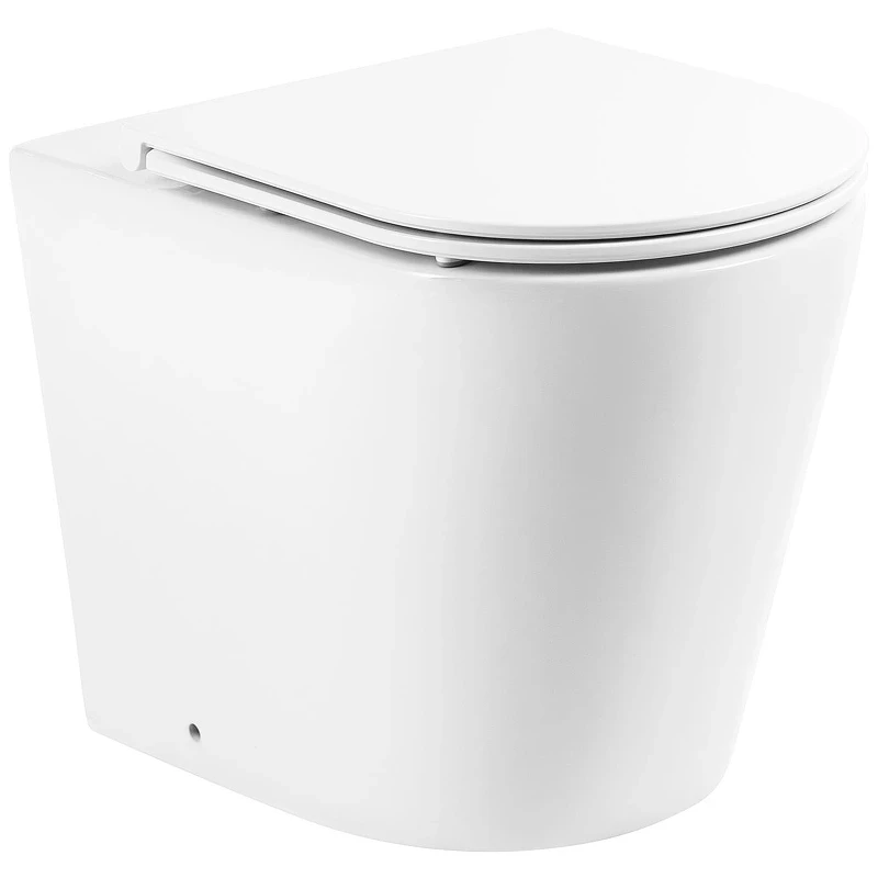 Унитаз BelBagno Flay-R BB1003CBR/BB870SC приставной с сиденьем Микролифт фаянс приставной