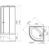 Душевая кабина Melodia della vita Classica 90x90 MB01010 без гидромассажа