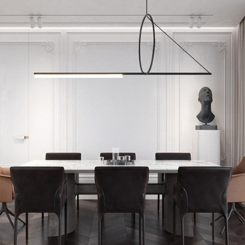 Подвесной светильник Imperiumloft Suspension Cercle Et Trait  -  Graphite Satine 40.1282-0