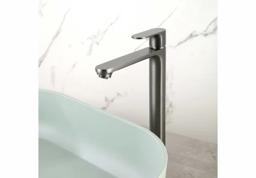 Смеситель для раковины Aquatek Альфа AQ1904BGM цвет Оружейная сталь
