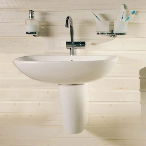 Раковина AM.PM Serenity 45 C404811WH Белая фарфор подвесная